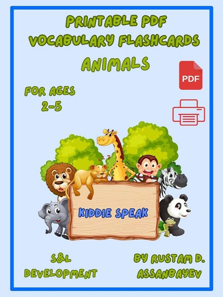 Printable Flashcards: Animals product image (1)