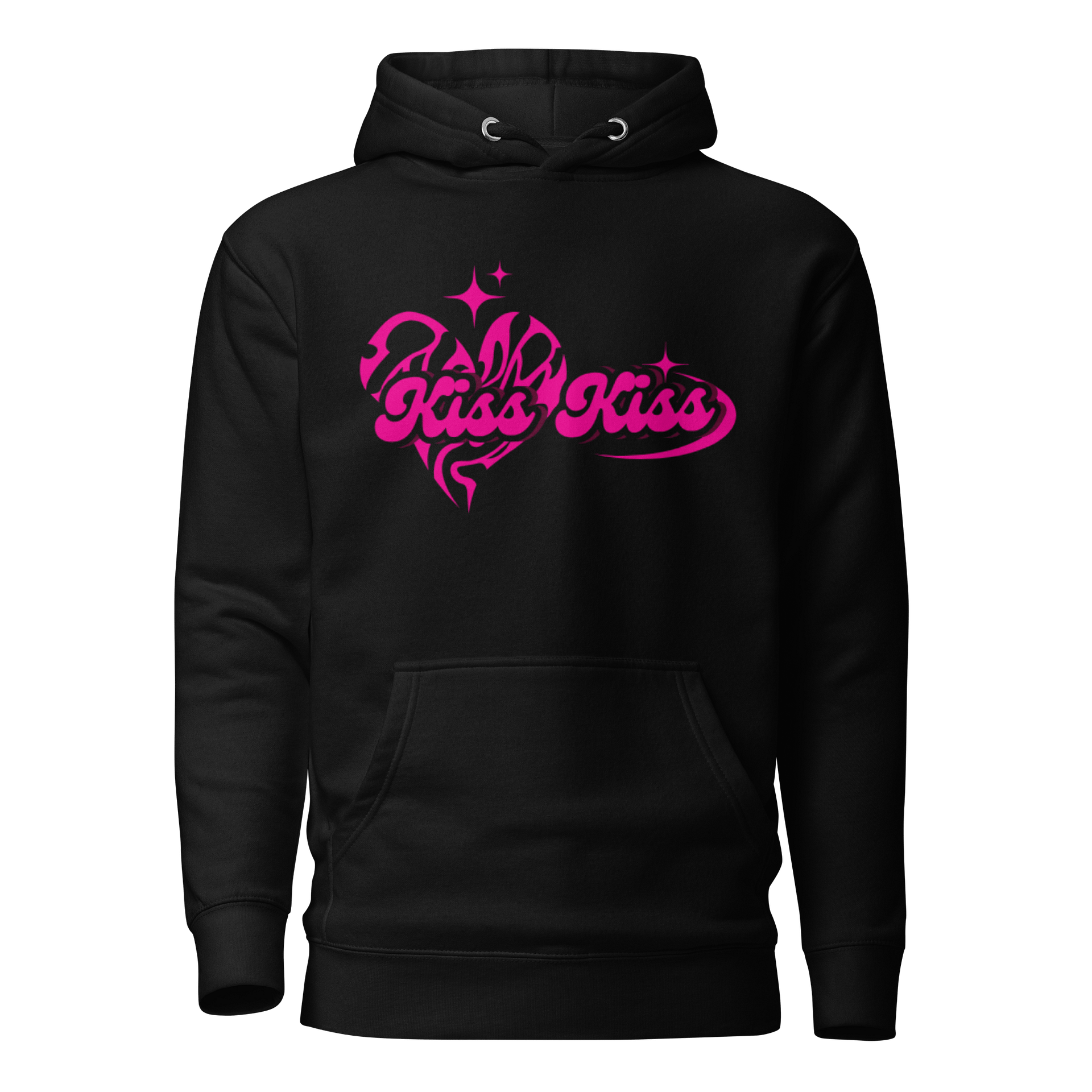Kiss Kiss - Y2k Pink Hoodie product image (3)
