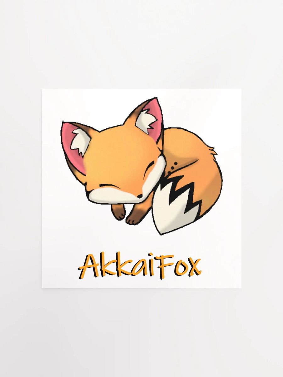 Sleepy Fox Poster product image (1)