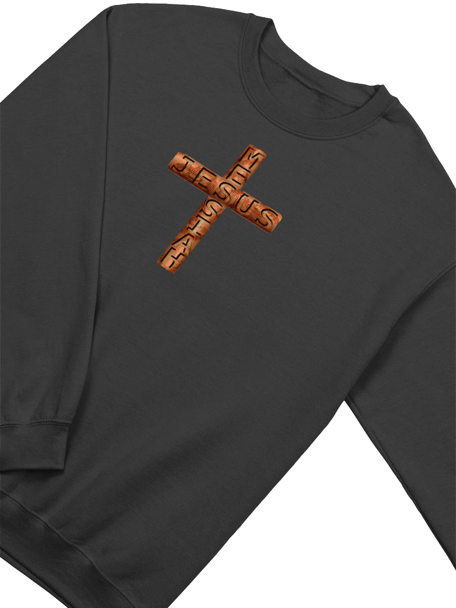 Jesus Messiah Engraved On A Rugged Cross Sweatshirt product image (3)