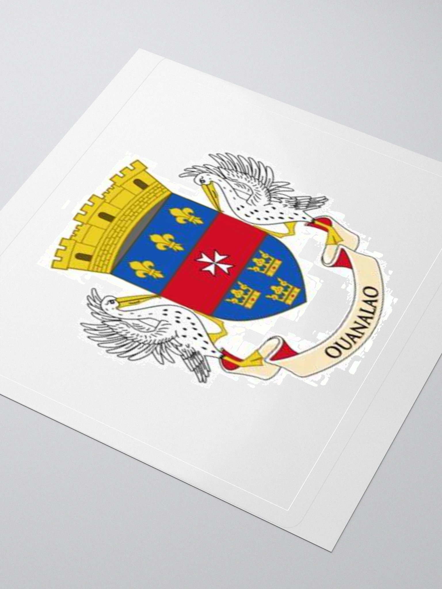 Saint Barthélemy Coat of Arms Sticker - Premium Vinyl for Indoor Use - Multiple Sizes Available product image (8)