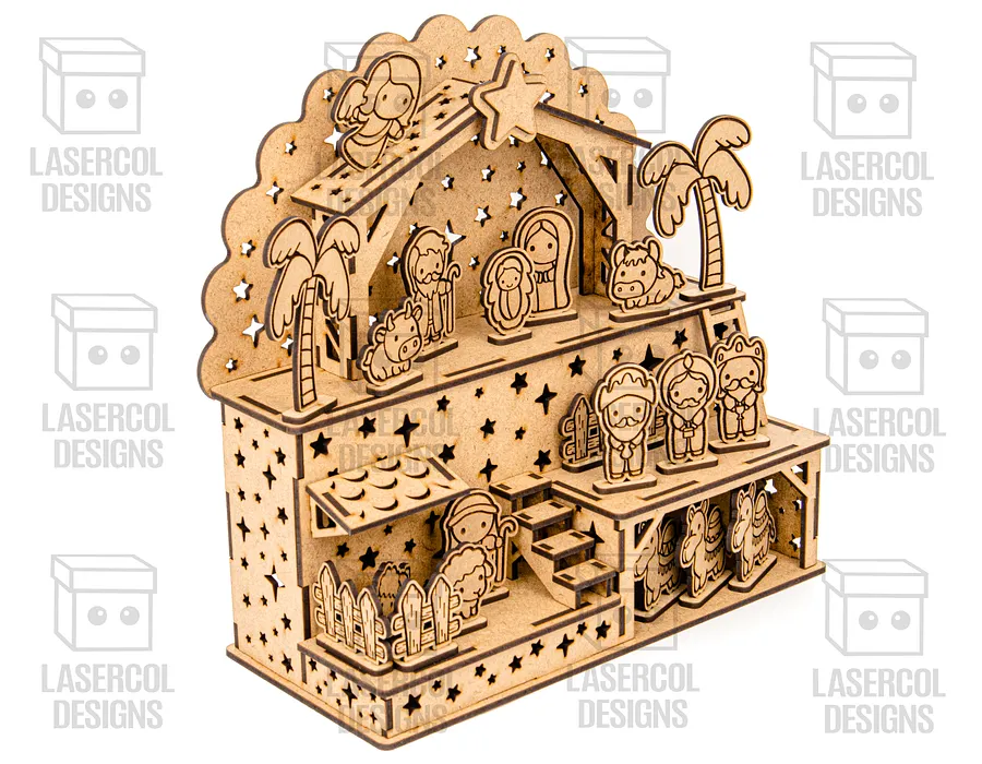 Nativity Scene - Christmas Gift - Laser Cut Files product image (4)