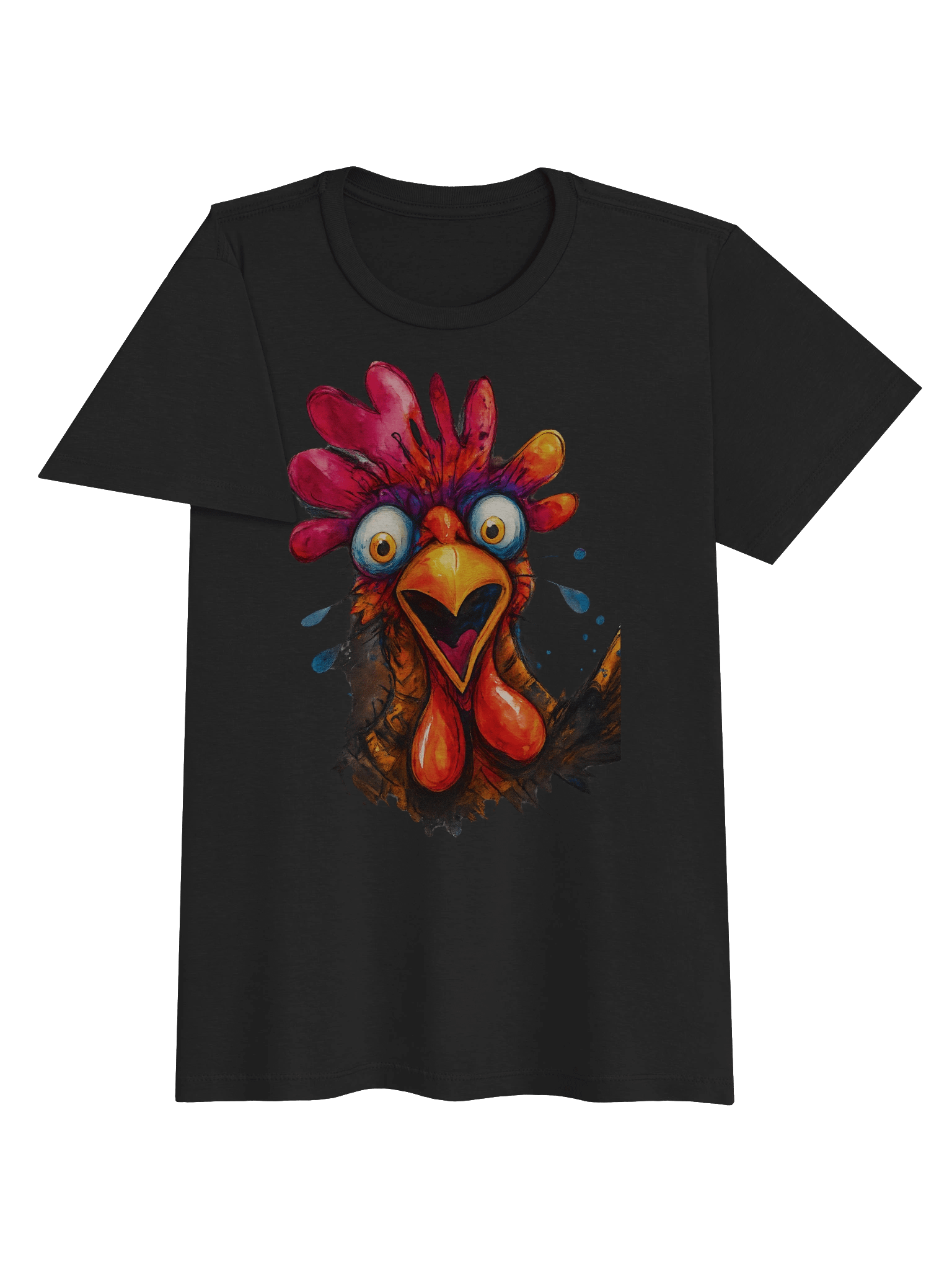 Surprised Rooster Women's Softstyle T-Shirt product image (26)