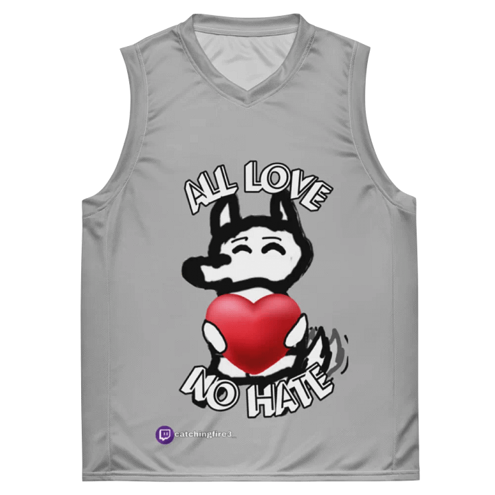 All Love No Hate Basketball Jersey product image (2)