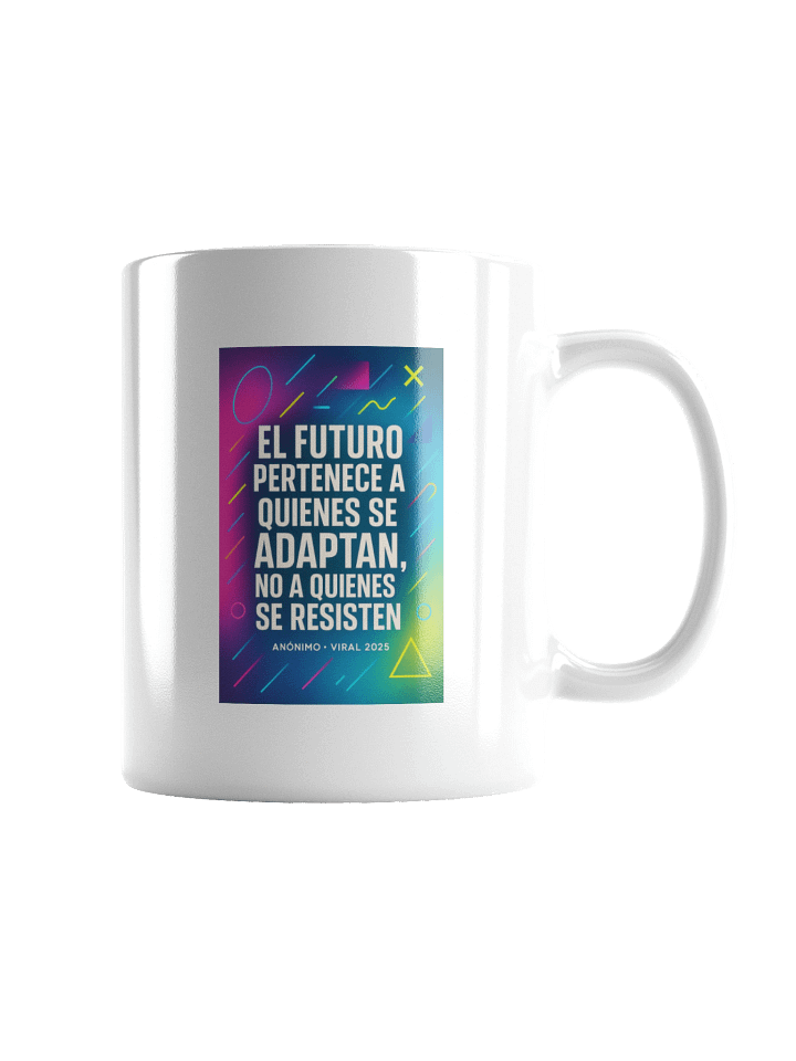 TAZA ultra-premium viral con estética trending 2025 y cita sobre adaptación product image (5)