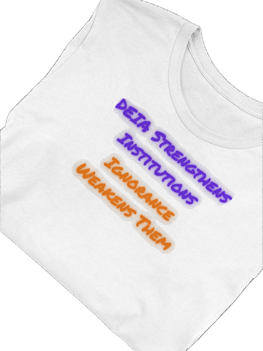 Hands Off DEIA, DEIA Strengthens Institutions (words only), Tee product image (5)