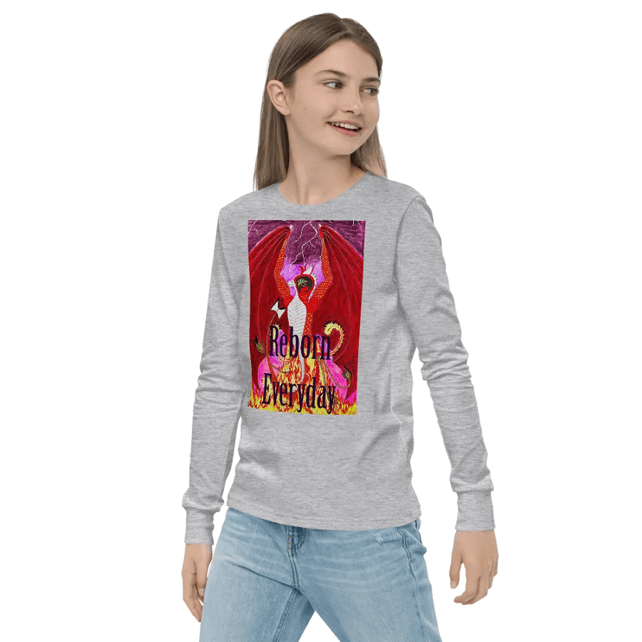 Reborn Everyday Dragon Youth Long Sleeve Tee product image (22)