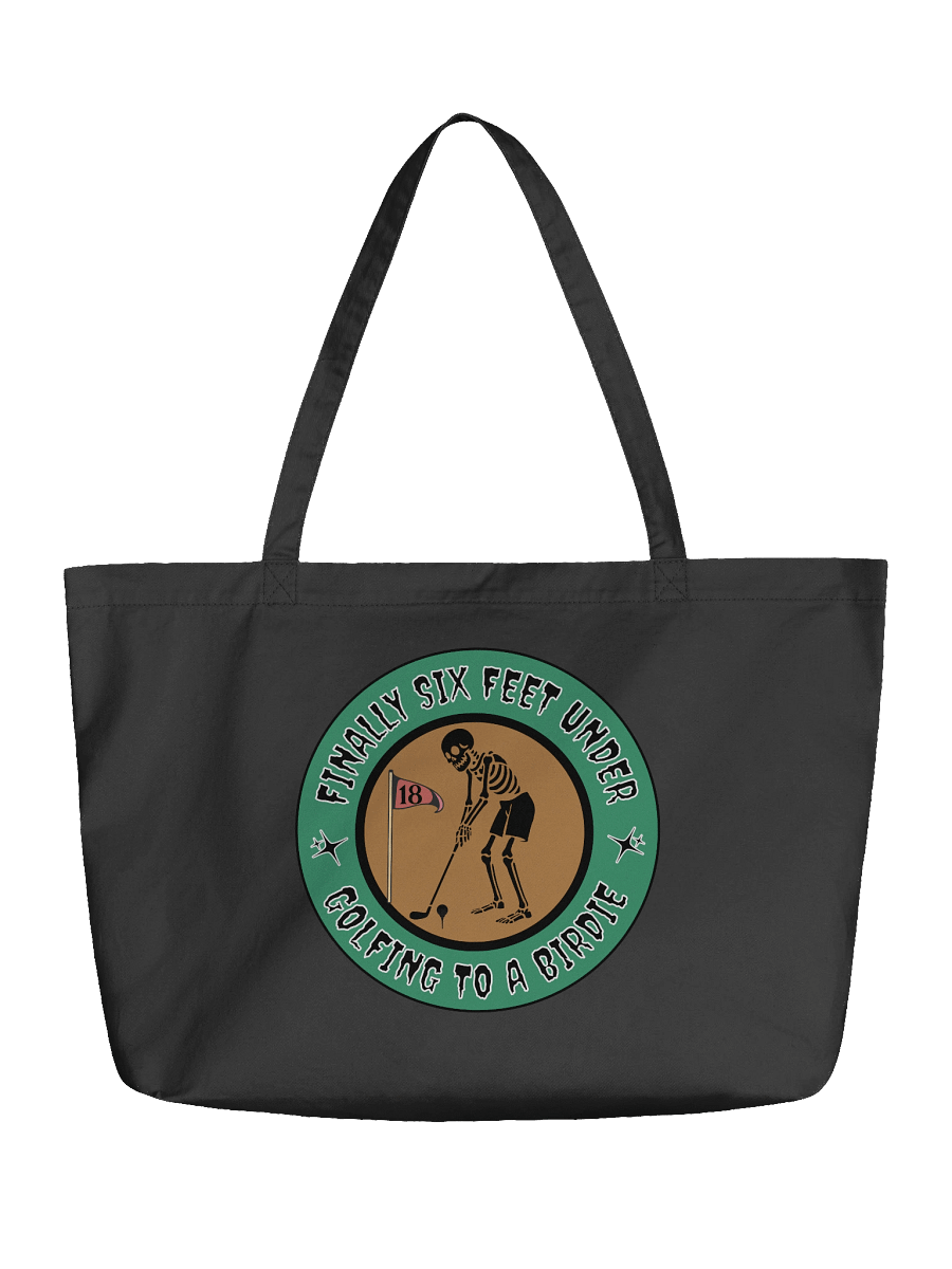 Finally Six Feet Under Golfing To A Birdie Graveyard Golf Eco Tote product image (5)