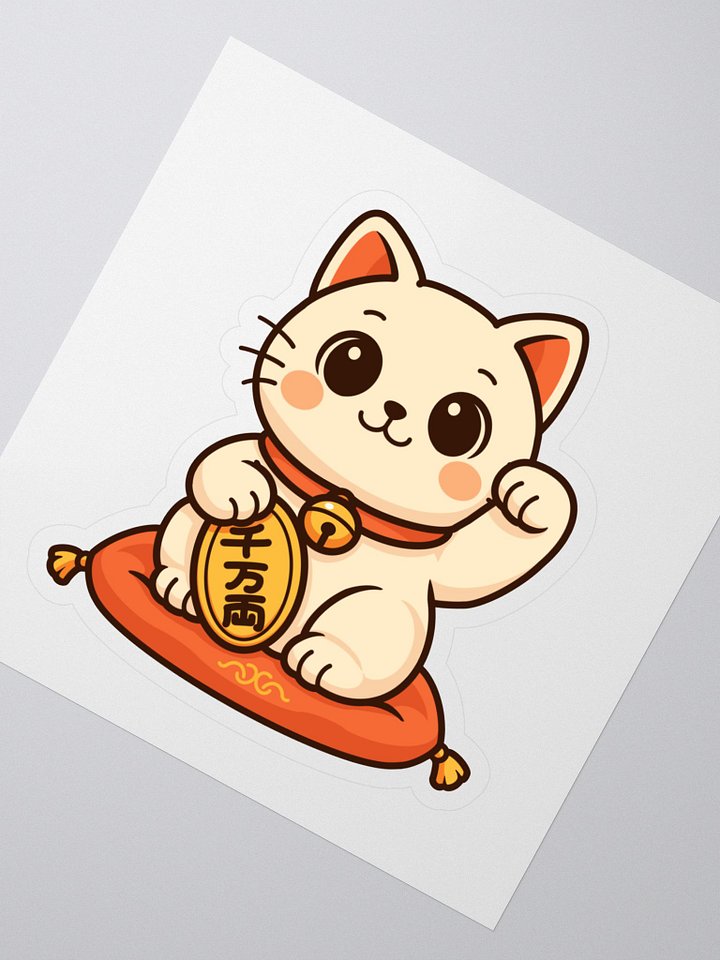 Fortune Cat Vinyl Stickers product image (2)