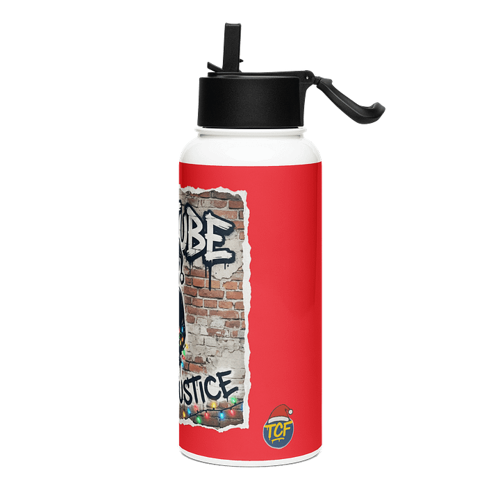 LawTube Merry Justice Stainless Steel Water Bottle with a Straw Lid product image (2)