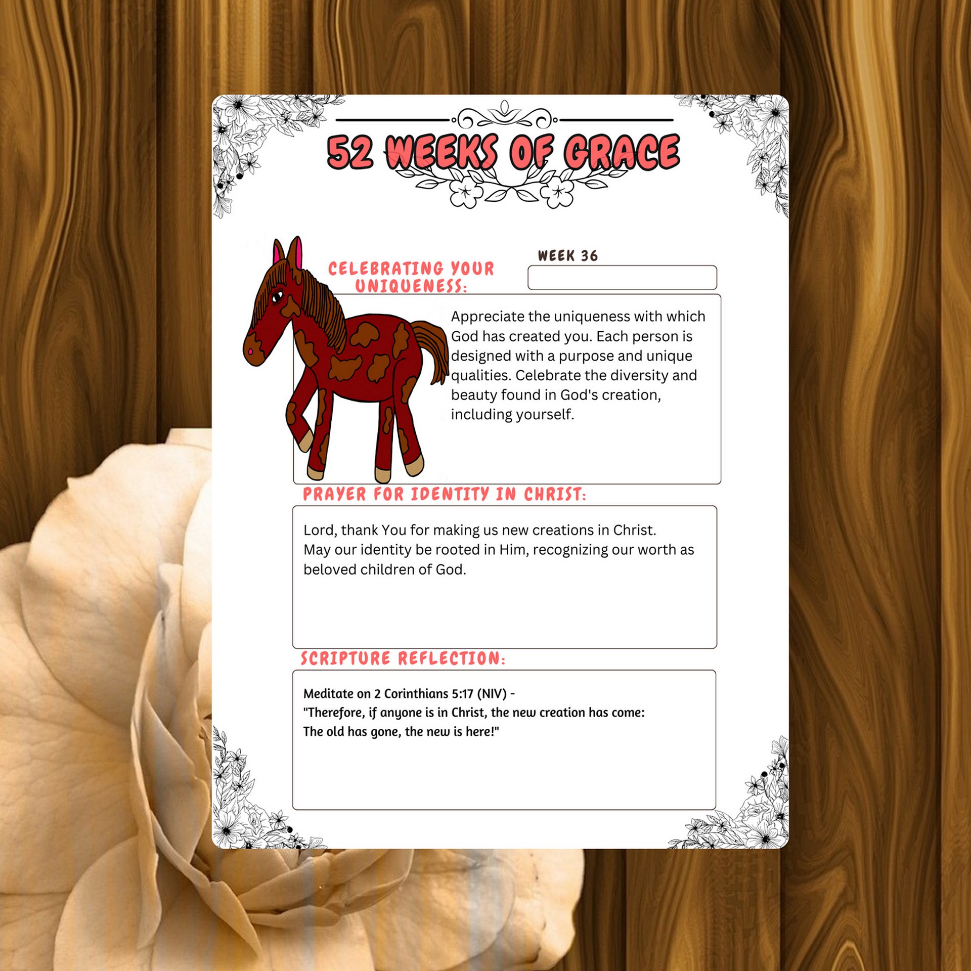 Bible Study Tool| Christian Women’s Planner| Weekly Grace Reminders| Scripture Reflections| Christian women's gifts| Prayer Devotional| Joy product image (9)