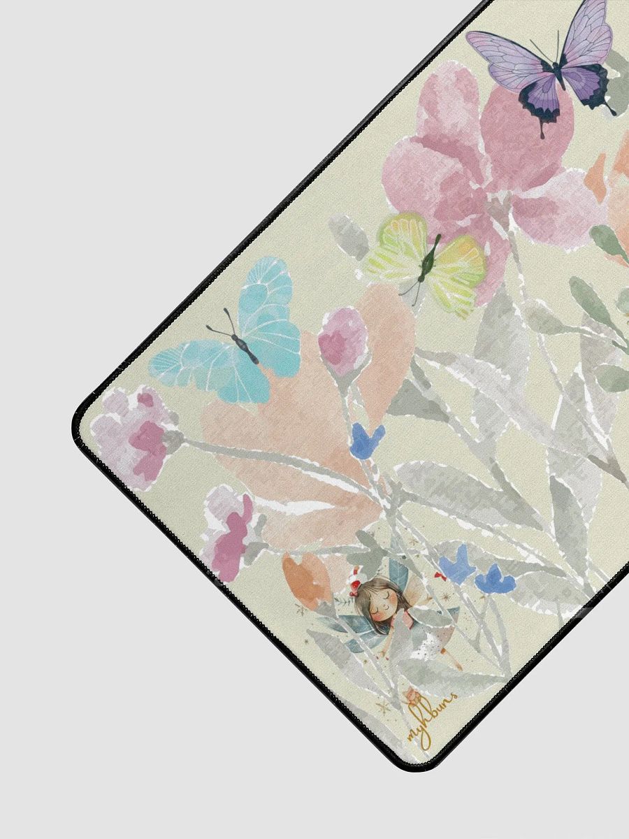 Dream of Butterflies & Angels Desk Mat | 31.5"x15.5" Neoprene Desk Pad | Anti-Slip, Durable Hemmed Edges | Large Mouse Pad for Work & Gaming | Multifunctional Desk Protector product image (3)