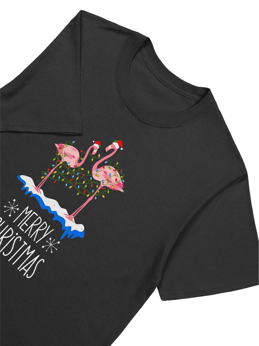 Flamingo Christmas Lights Unisex T-Shirt product image (3)