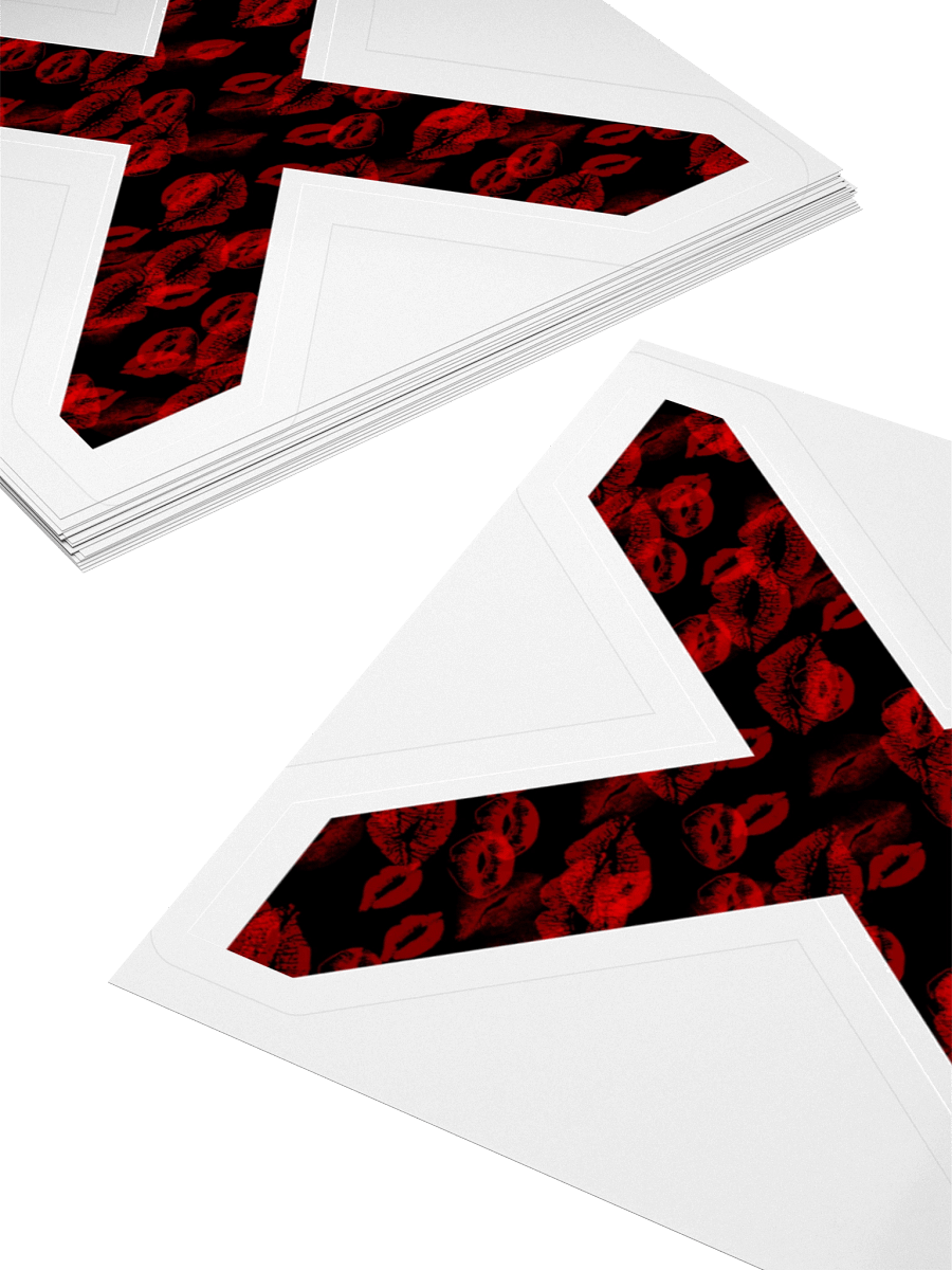 Black X Red Lipstick Kisses | Kiss-cut Sticker product image (4)