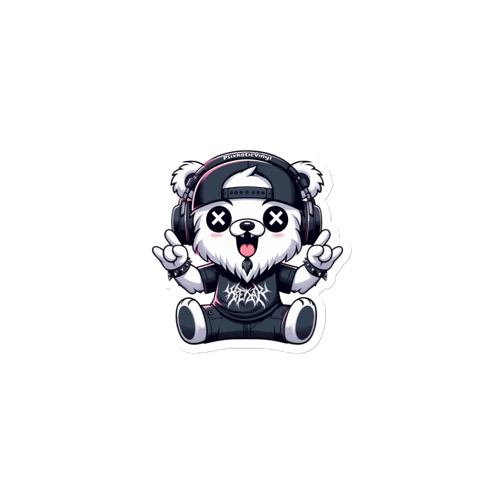 Psixkotic Bear Die-Cut Magnet product image (1)