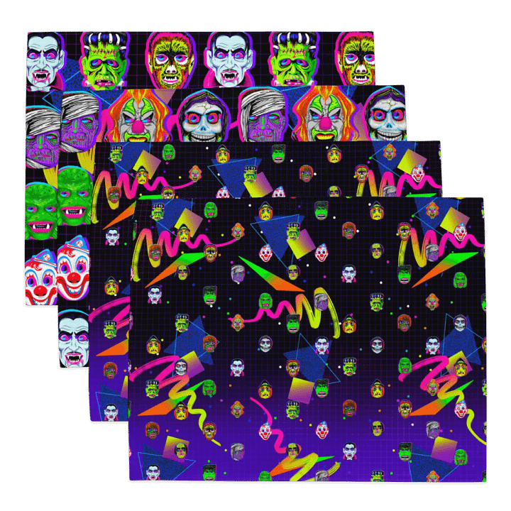 Horror Icons Placemats (Set of 4) product image (1)
