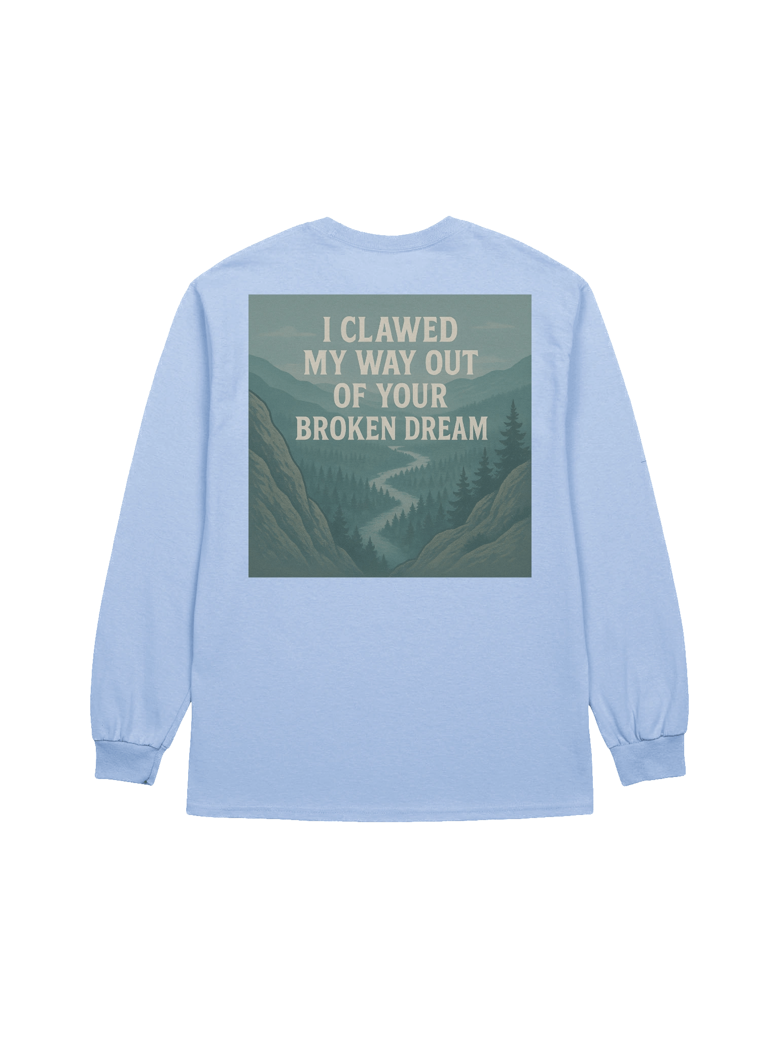 ALTARAE “Broken Dream” Long Sleeve – Ice Sky Blue product image (2)