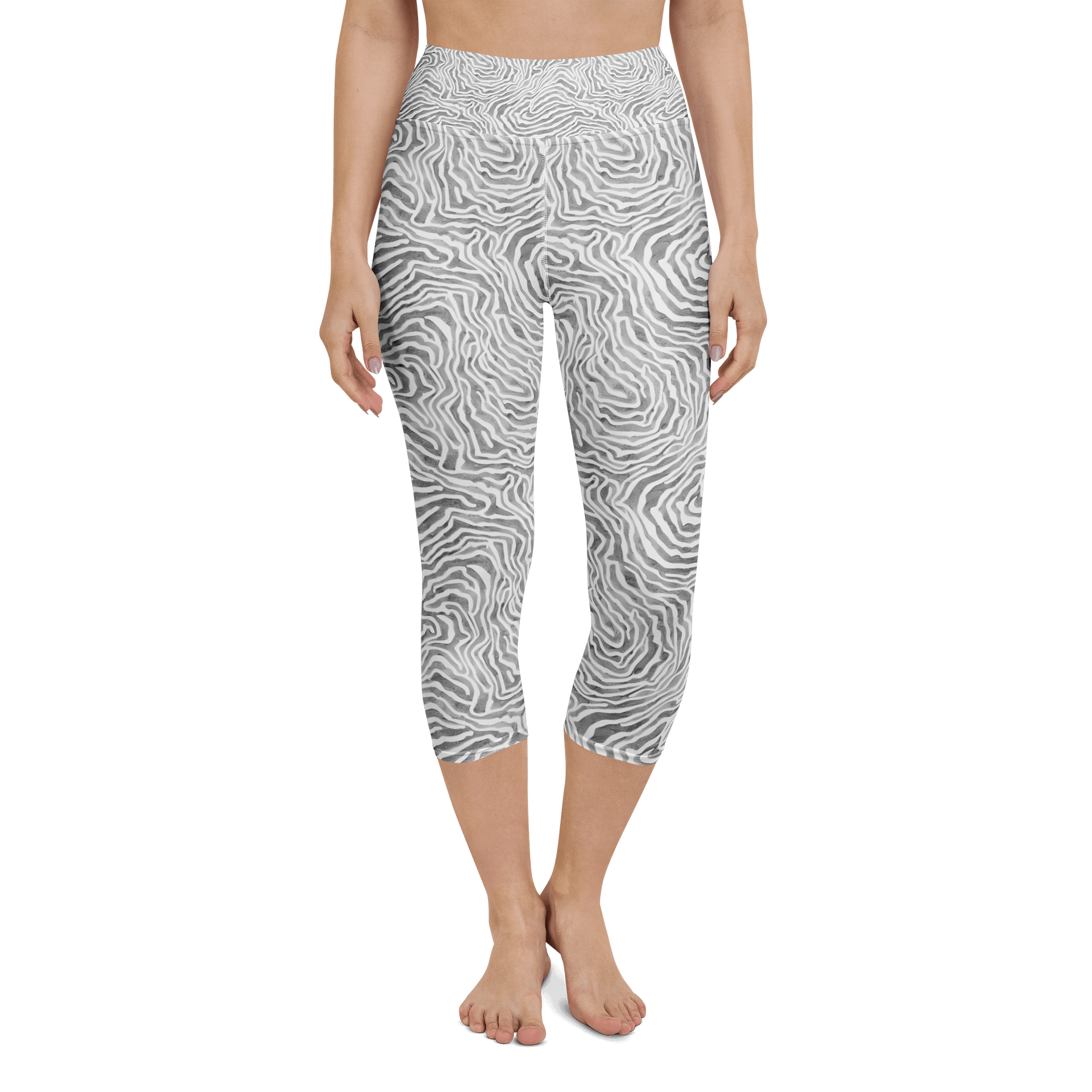 Light Grey Snake Capri Leggings product image (4)