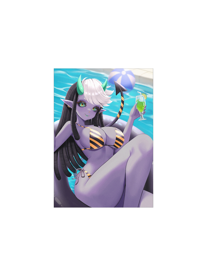 "Poolside Fun" Kimical Poster product image (1)
