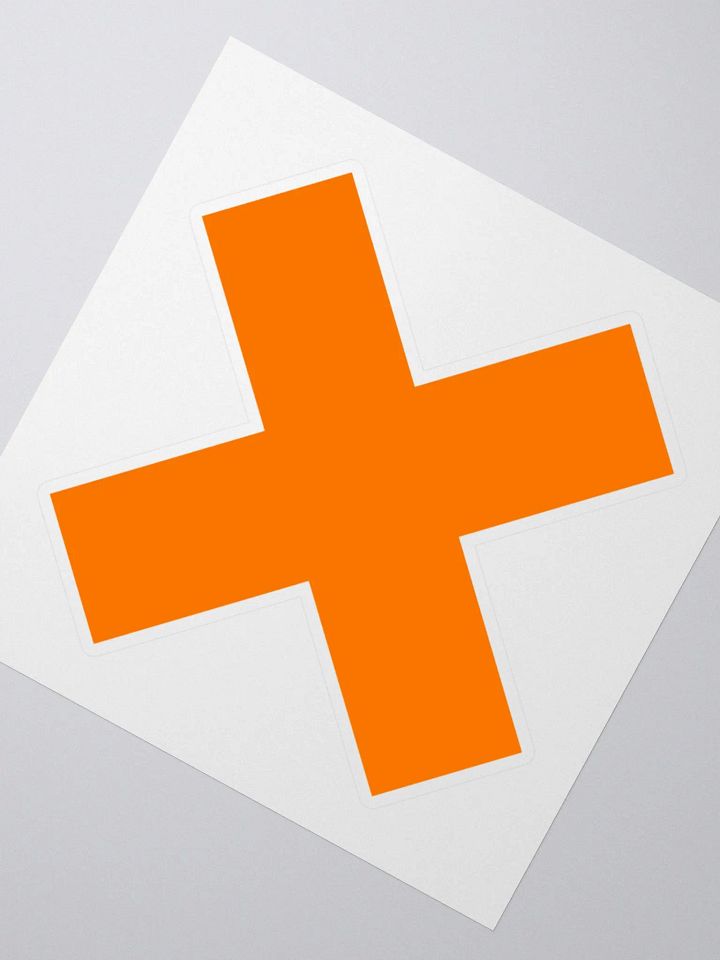"X" Logo Sticker product image (2)
