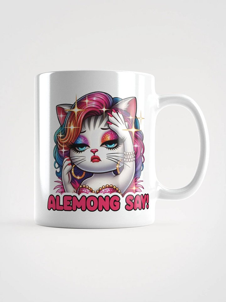 Alemong Say! White Glossy Mug product image (1)
