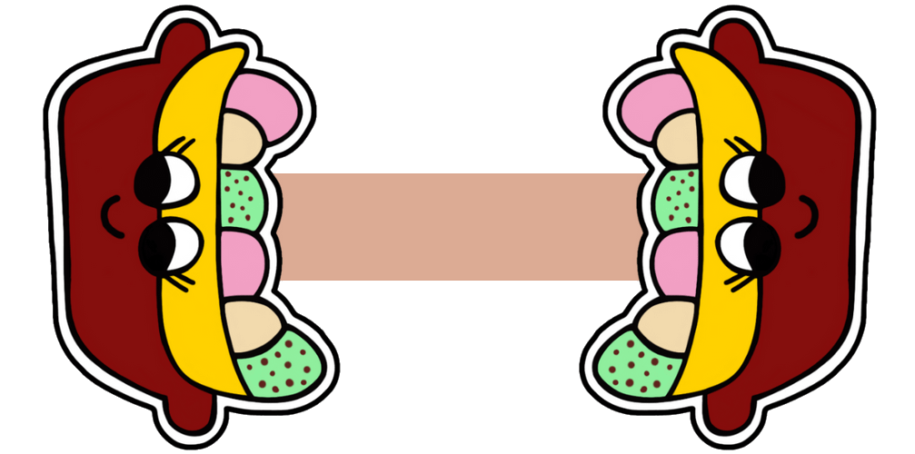 Cute Cartoon Banana Split Sundae Character Magnetic Laminated Bookmark for Foodies product image (2)