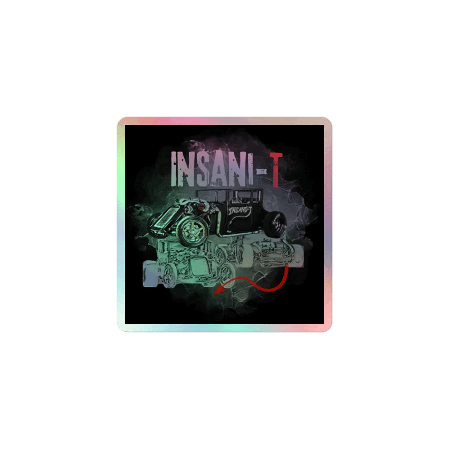 INSANI-T Hot Rod Holographic Sticker Sheet product image (1)