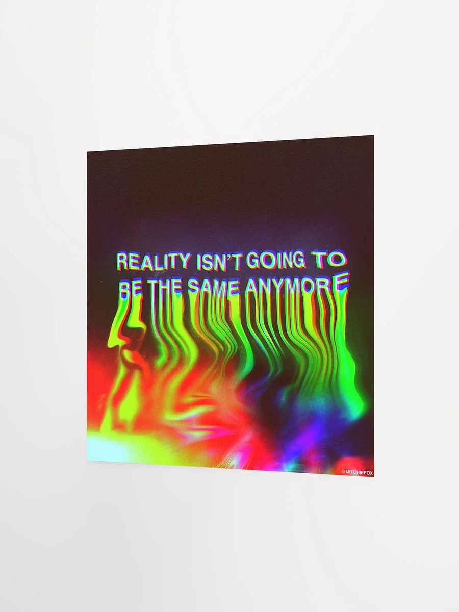 Reality Isn't Going To Be The Same Anymore - Poster product image (2)