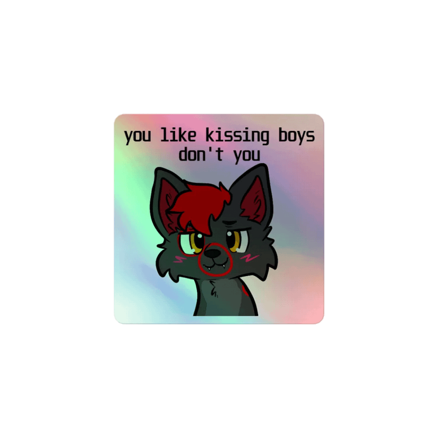 Fury Boykisser Holographic Sticker product image (1)