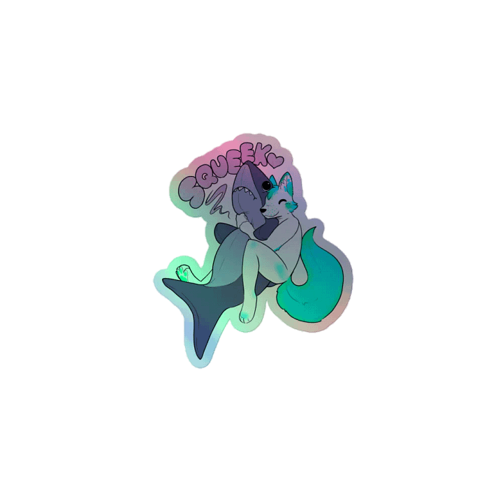 Fisk & Shark Holographic Sticker product image (1)