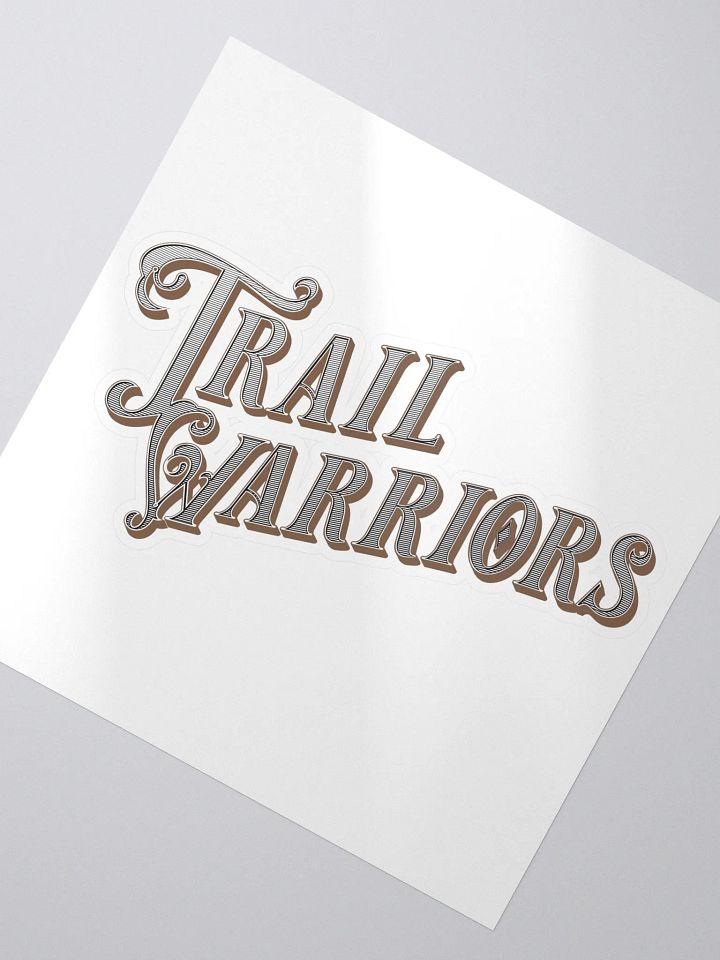 Brown w/ Gradient Classic Trail Warriors Emblem Sticker product image (2)
