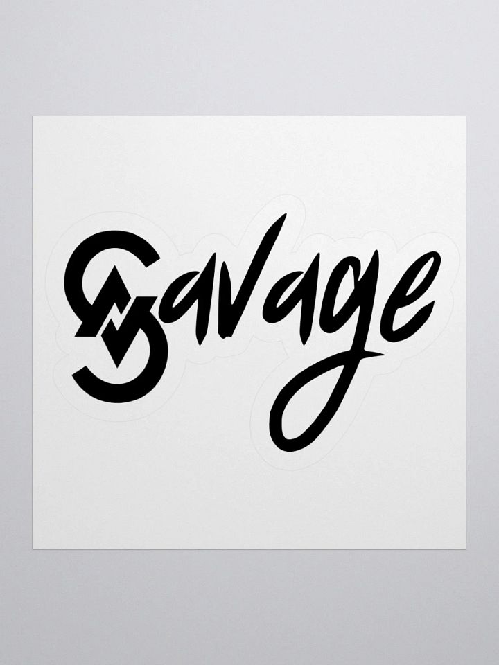 Savage Logo Sticker (Black) product image (1)