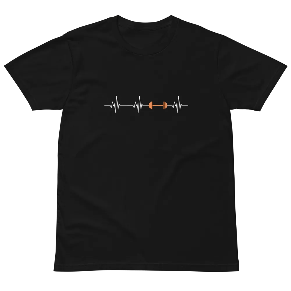 Heartbeat Weight Lifting Unisex Premium T-Shirt product image (2)