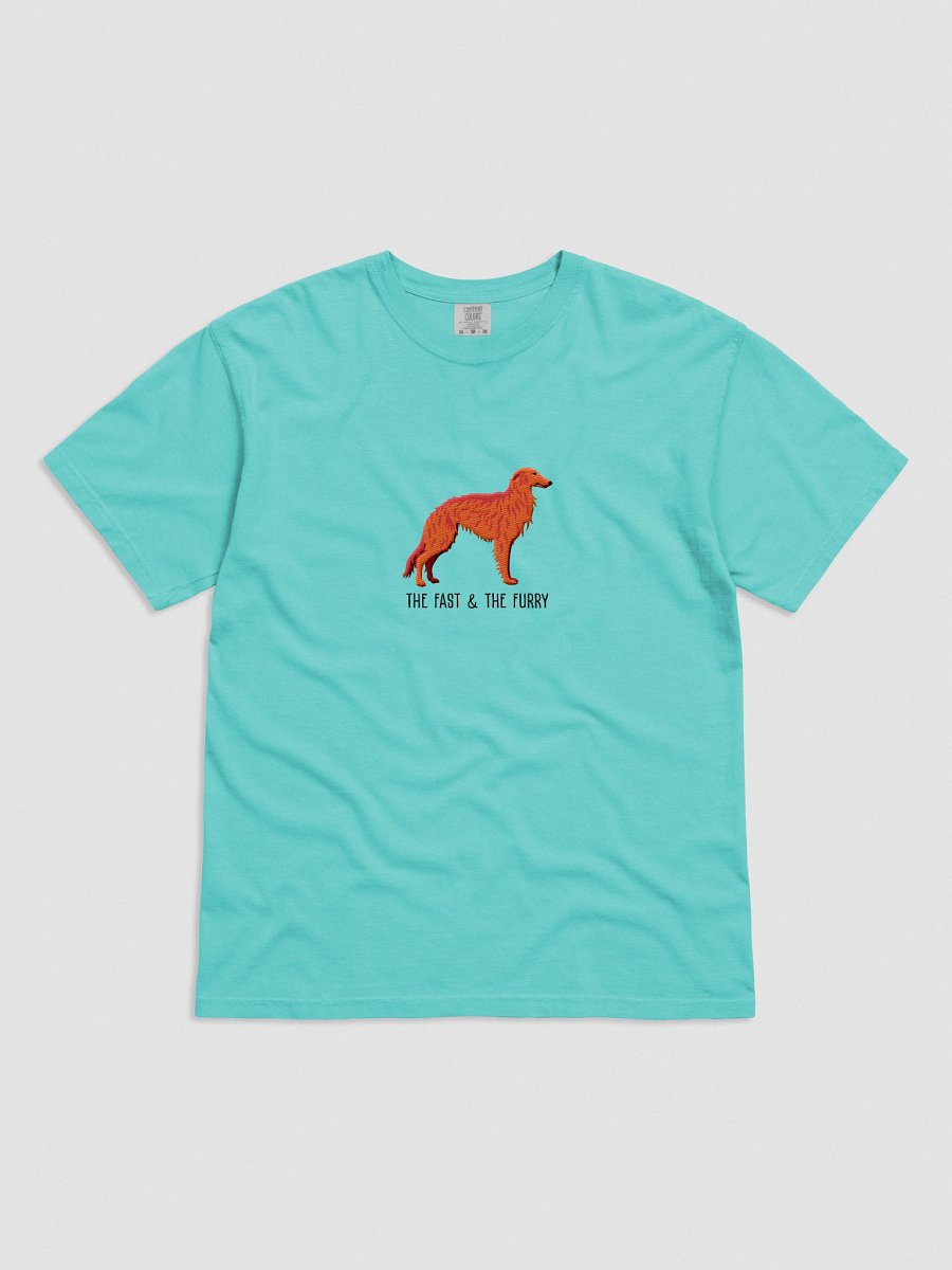 The Fast & The Furry T-Shirt(Embroidered) of a Silken Windhound(Red) product image (31)