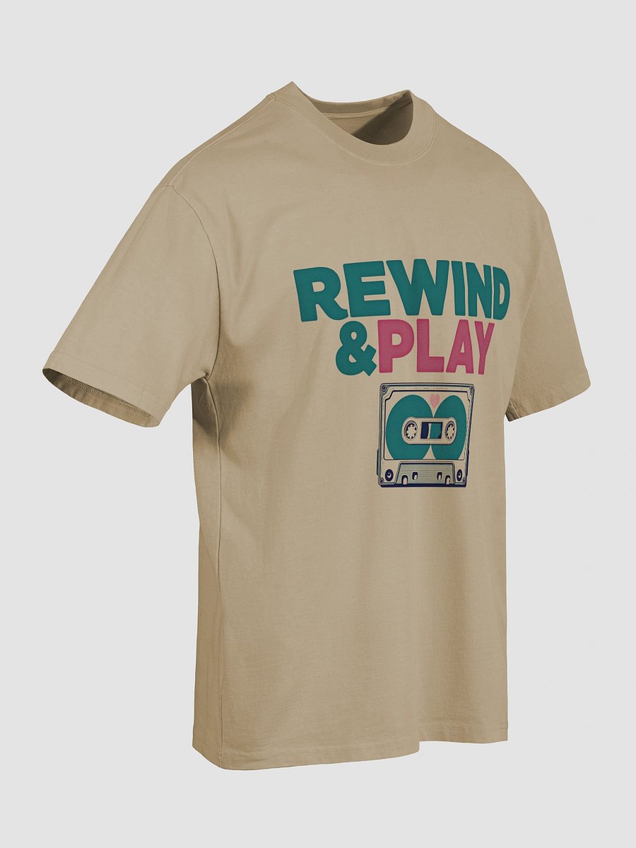 REWIND & PLAY Oversized Faded T-Shirt product image (8)