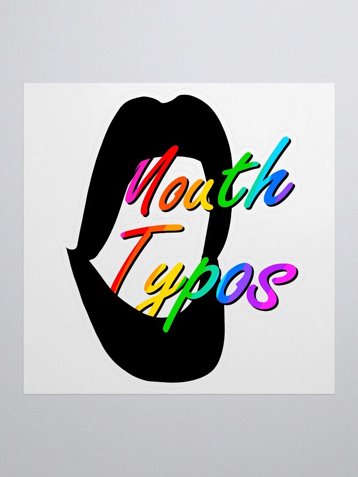Mouth Typos (Rainbow) Sticker product image (1)