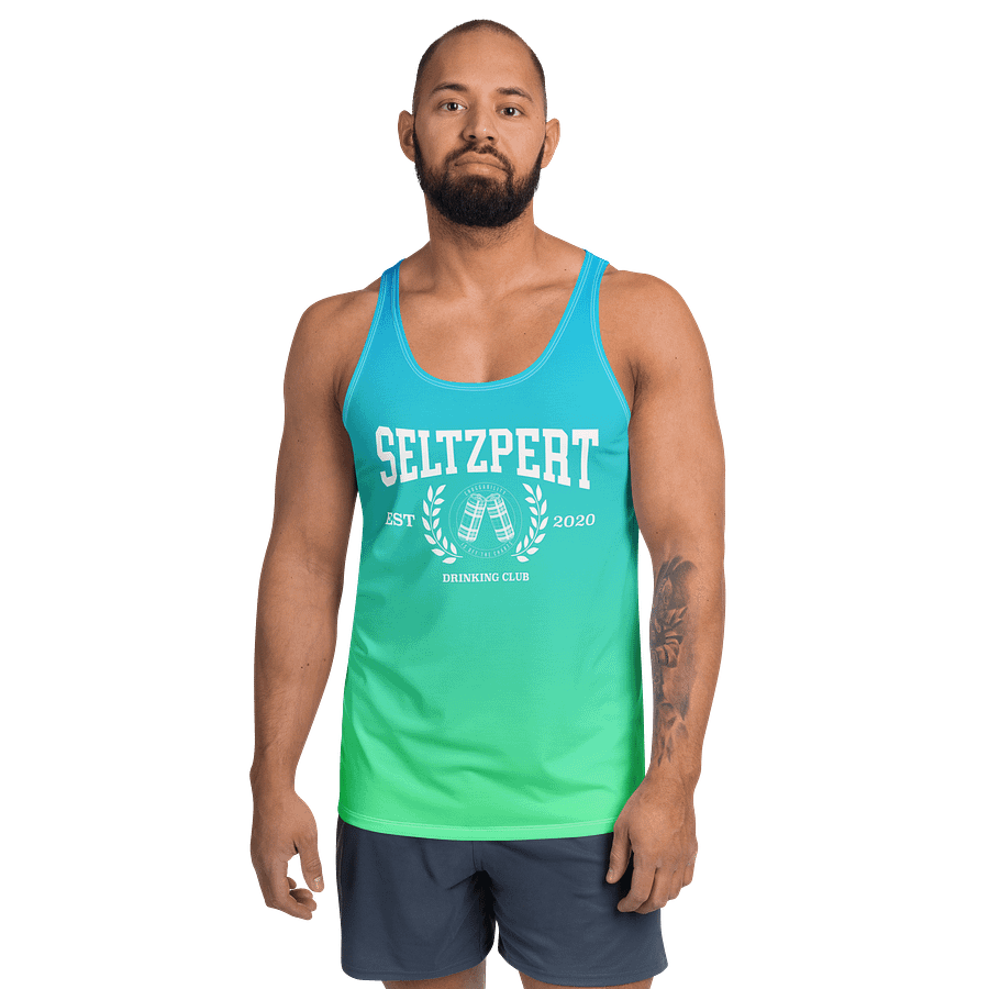 Seltzpert Drinking Club Blue Lagoon Men's Tank Top product image (1)