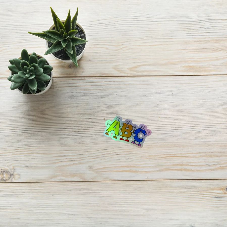 ABC Holographic Cartoon Character Sticker product image (10)