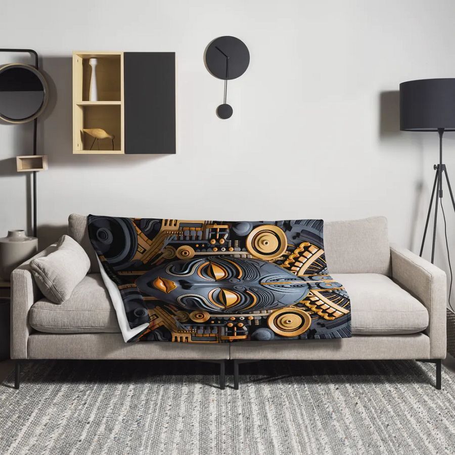 Africa Art Designs Art of Africa Throw Blanket product image (3)