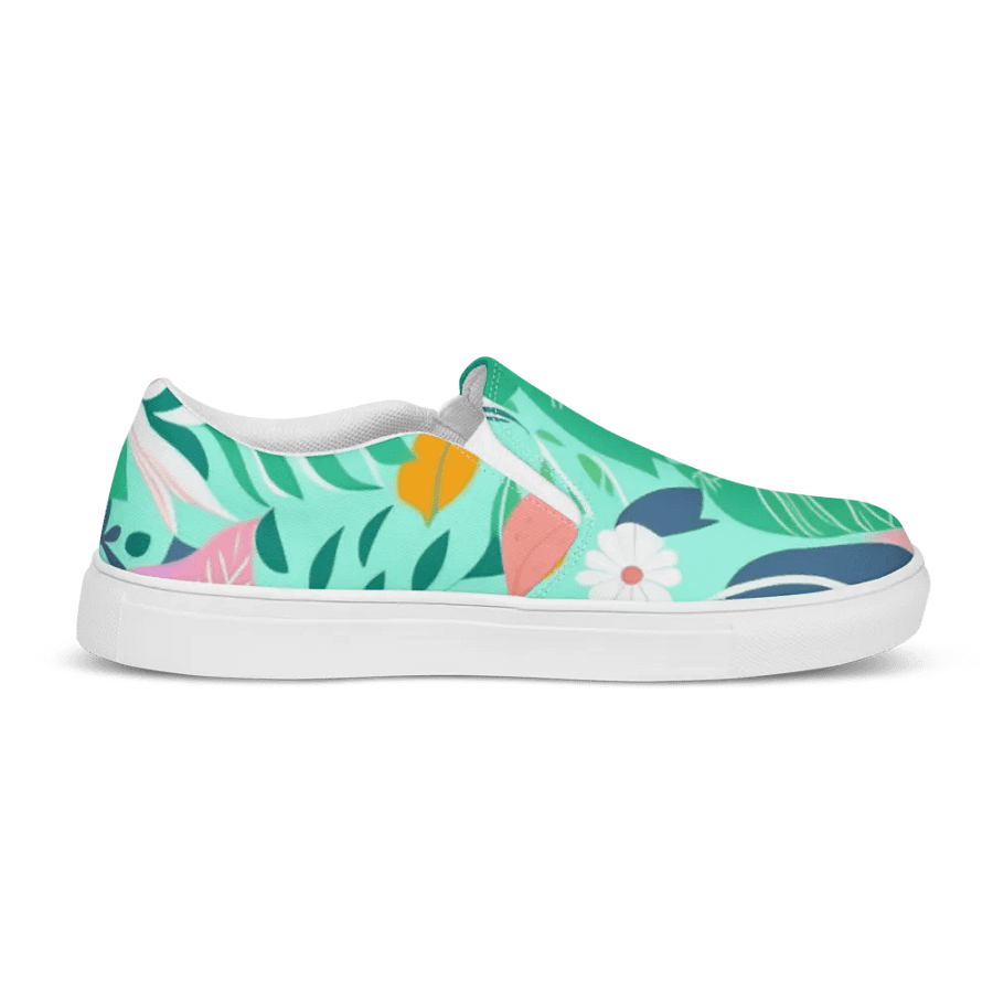 Floral Blossom-Women's Slip-On Canvas Shoes product image (7)