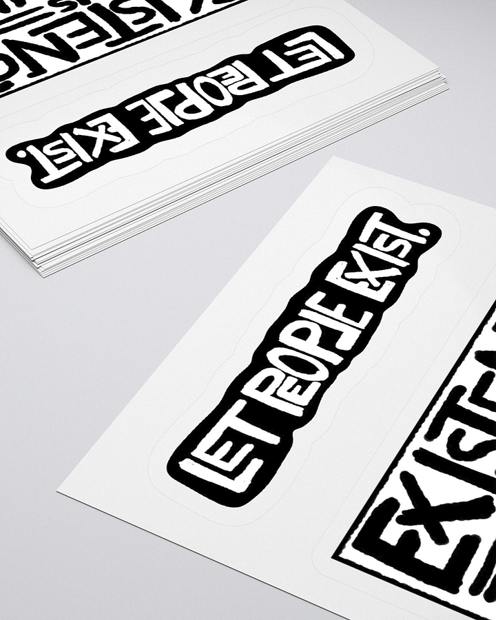 EXISTANCE IS RESISTANCE. Sticker - Set of 2 product image (2)