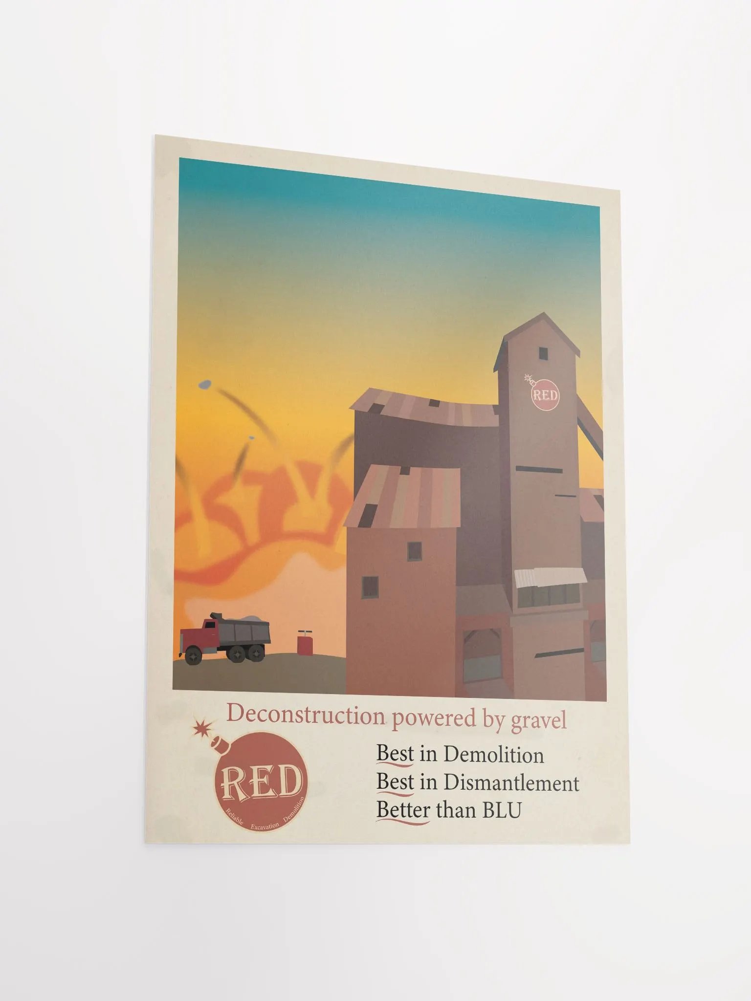 1960's Styled RED Poster product image (5)