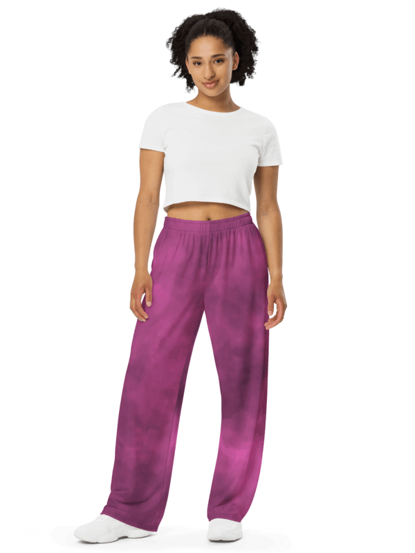 Cosmic Comfort Wide-Leg Pants Pink product image (2)