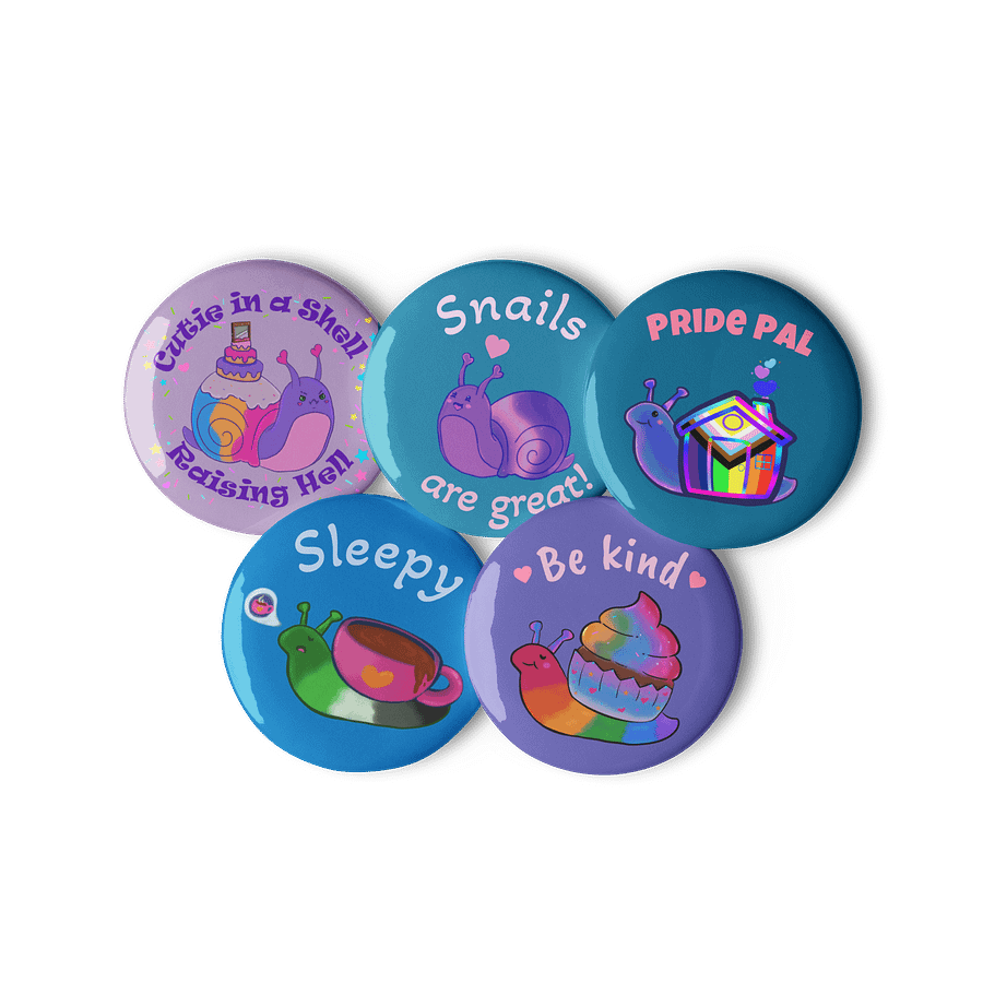 Snail Pal Pin Badges product image (2)