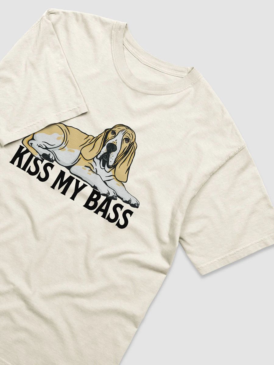 Kiss My Bass T-Shirt | Funny T-Shirt for Basset Hound (Lemon) Owners product image (28)