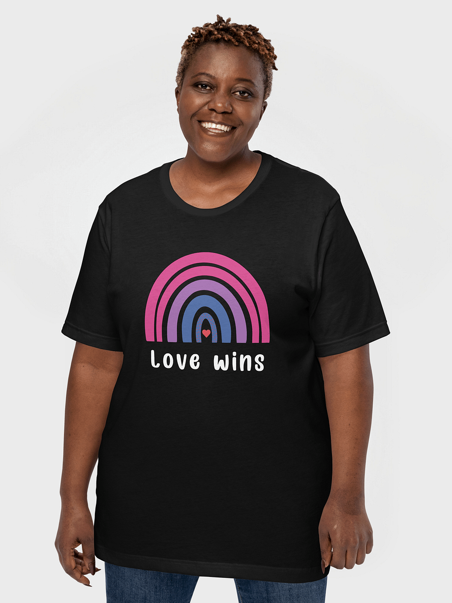 Love Wins LGBTQ Bisexual Pride Rainbow T-Shirt product image (1)