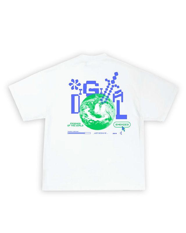 DIGITAL ENEMIES TEE-WHITE product image (2)