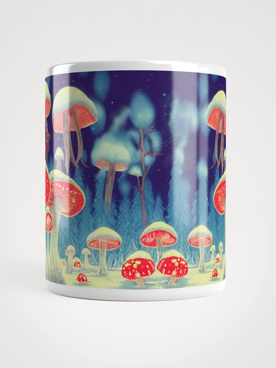 Enchanted Christmas Luminous Amanita Muscaria Mushroom Mug product image (8)