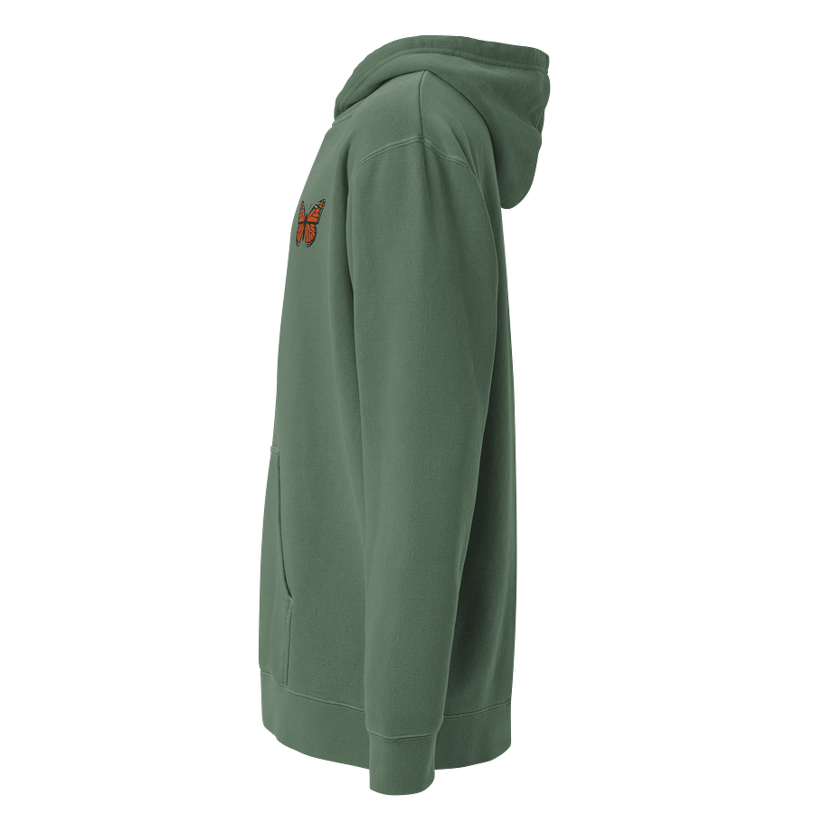 Monarch Butterfly Bliss Embroidered Pigment Dyed Hoodie product image (17)