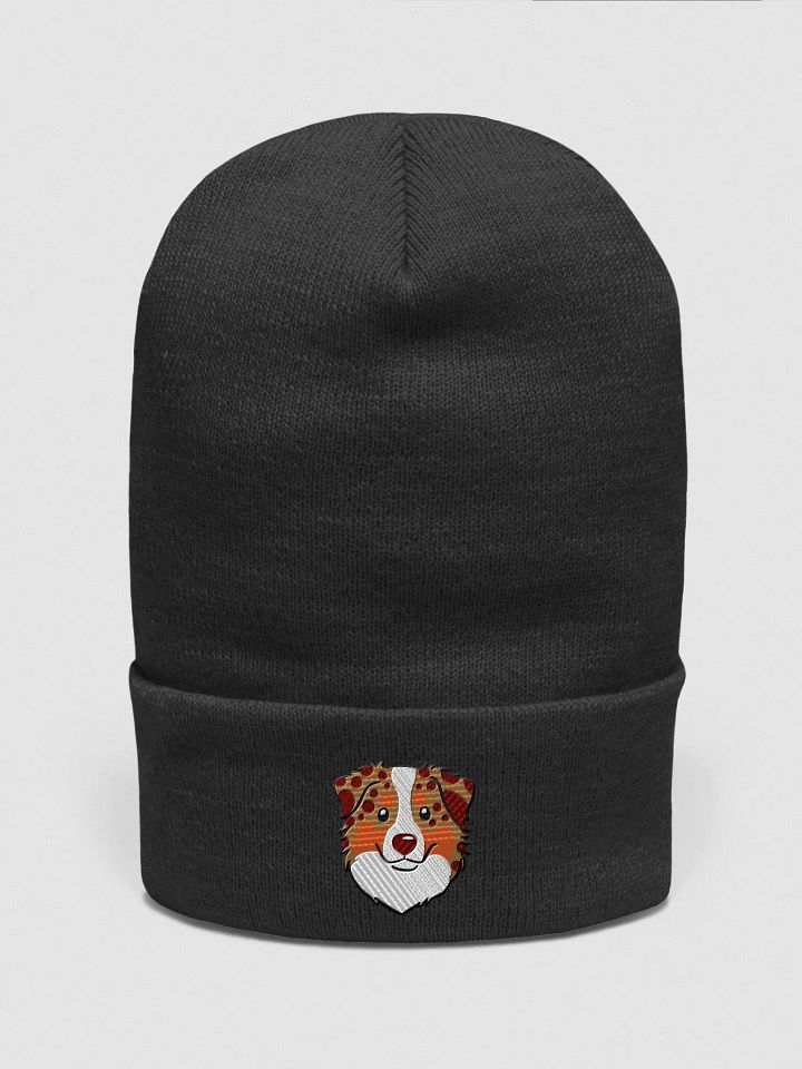 Smiling Australian Shepherd Pup Embroidered Beanie product image (1)